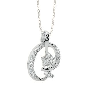 Aiden Round Diamond Office Wear Pendant